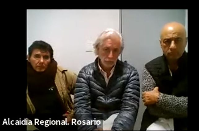 El médico Mariano Arriaga durante la audiencia virtual en la que terminó imputado y luego quedó libre.