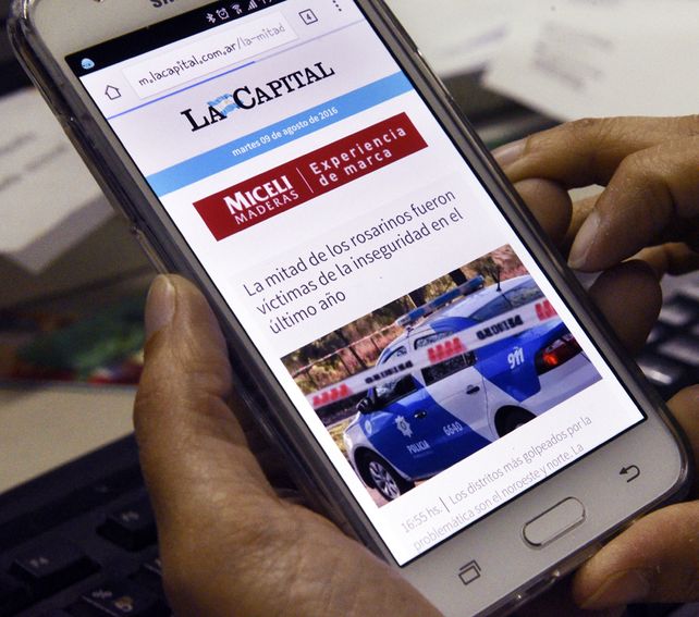 Renovado. La nueva versión mobile del sitio permite un acceso claro y dinámico desde los smartphones.