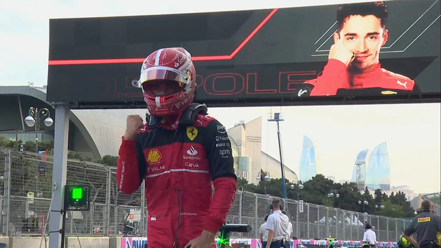 Leclerc firma su cuarta pole position consecutiva de F1 en el GP de Azerbaiyán