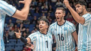 Vóley: con presencia entrerriana, Argentina venció al bicampeón olímpico.