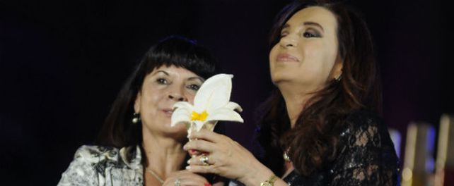Susana junto a la jefa de Estado