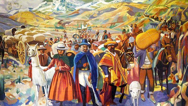El 23 de agosto de 1812 Manuel Belgrano ordenó a la población de San Salvador de Jujuy abandonar la ciudad