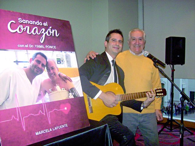 Admiración mutua. La música unió al artista y al médico del milagro.