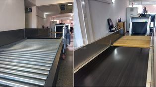 Ya funciona la nueva cinta transportadora de equipaje del Aeropuerto