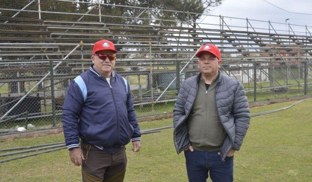 Fabián Medina y Leonardo Andreoli hablaron de las obras en el Estadio de Paraná.