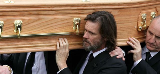 Jim Carrey encabezó el funeral de su ex novia