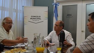 Simoniello se reunió con el Director del aeropuerto de Sauce Viejo