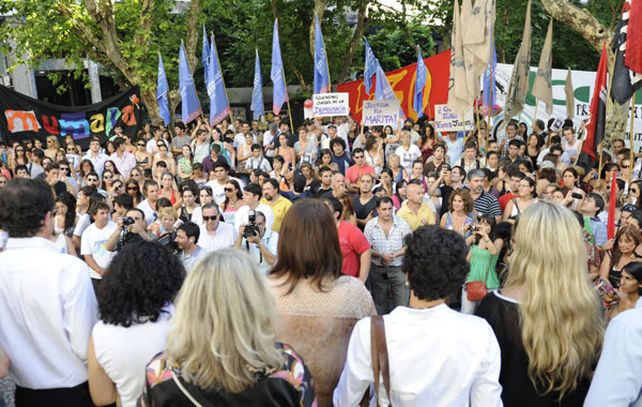 María Eugenia Schmuck fue una de las oradoras del acto