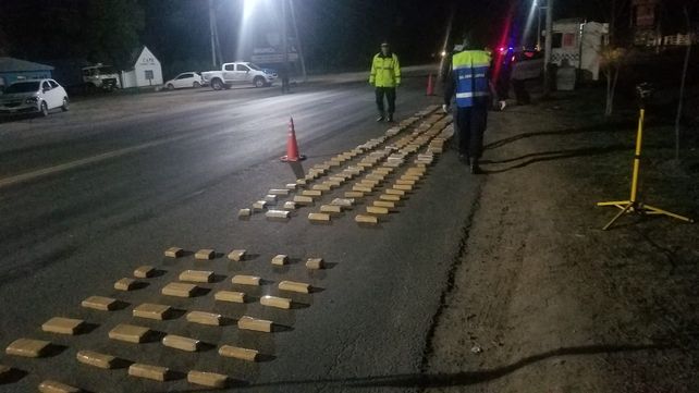 La fila de ladrillos se pierden en la ruta&nbsp;
