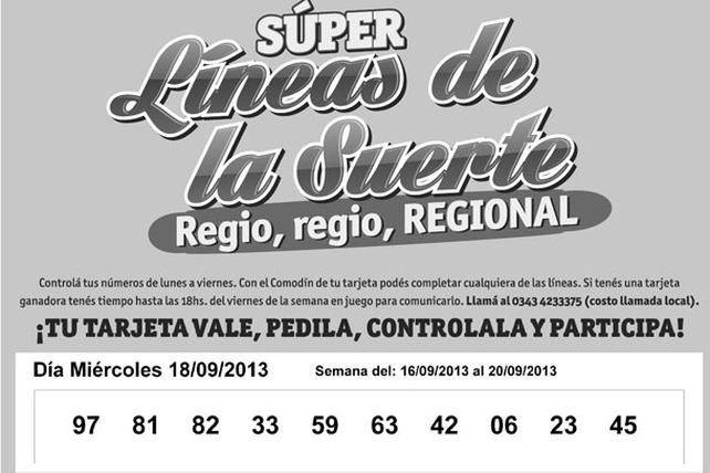 Seguí jugando con las Súper Líneas de las Suerte