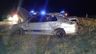 El auto accidentado