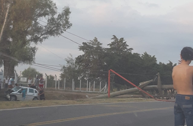 El accidente se produjo al sur de la localidad de Santa Rosa de Calchines.