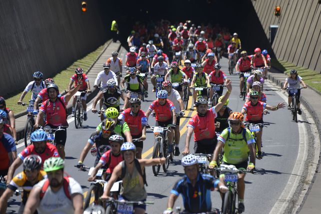 La convocatoria de ciclistas colmó las expectativas.&nbsp;