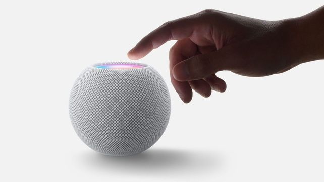 Los colores del HomePod Mini variarán entre gris espacial y blanco.