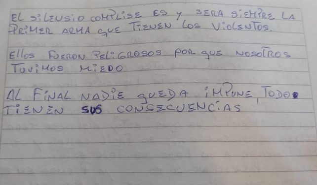 El Cuaderno de Carlitos: apuntes y revelaciones del testigo contra Alvarado que fue asesinado