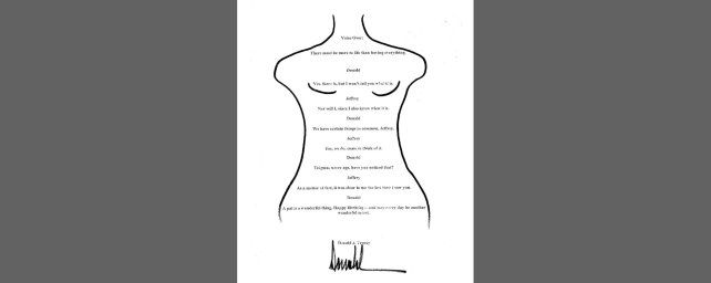 La supuesta carta que Trump le envió a Epstein