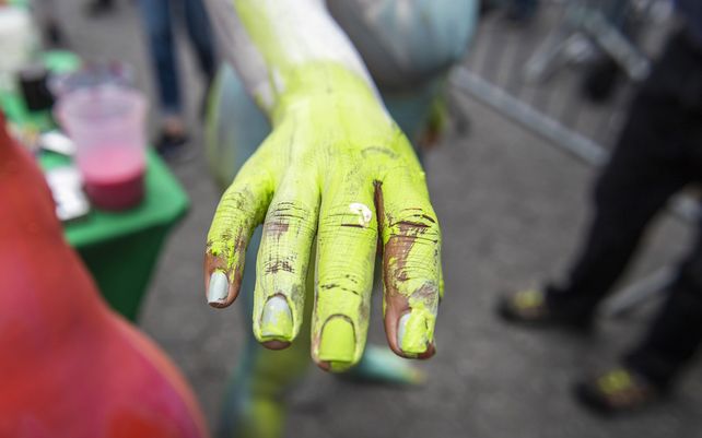 Las coloridas imágenes del Día anual de Body painting en Nueva York