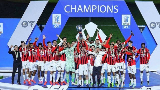 Milan se lo dio vuelta a Inter y se quedó con la Supercopa de Italia