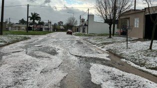 Intensa caída de granizo en varias localidades de Entre Ríos