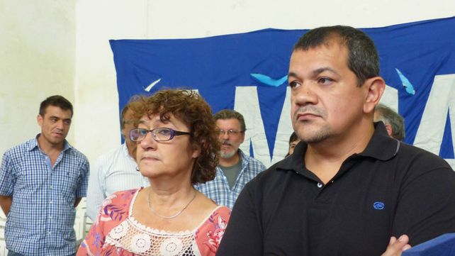Sonia Alesso (Amsafé) y Martín Lucero (Sadop Rosario).