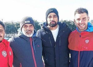 Britez está en Santa Fe y visitó a las inferiores de Unión