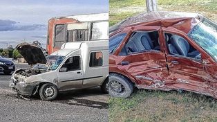 Violento choque con lesionados y una persona atrapada