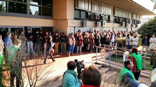 Los trabajadores de Educación reclamaron por los contratados