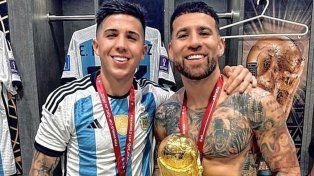 Enzo Fernández y Otamendi se sumaron a los entrenamientos del Benfica en Portugal.&nbsp;