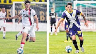 Franco Díaz y Tomás O’ Connor, dos juveniles volantes que buscará seguir afianzando su juego.
