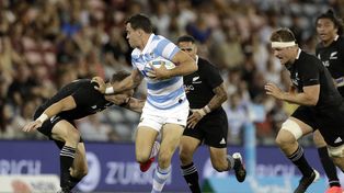 Boffeli en uno de los partidos que disputó contra los All Blacks.