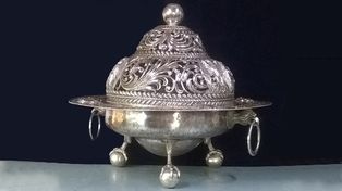 Cómo se restauró un brasero de plata del Alto Perú del siglo XVIII que atesora el Museo Estevez