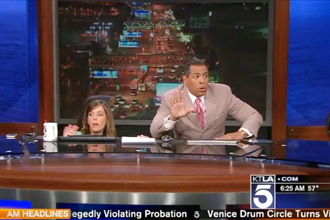 Sismo en el sur de California: así se sintió en un canal de TV que salía al aire en vivo