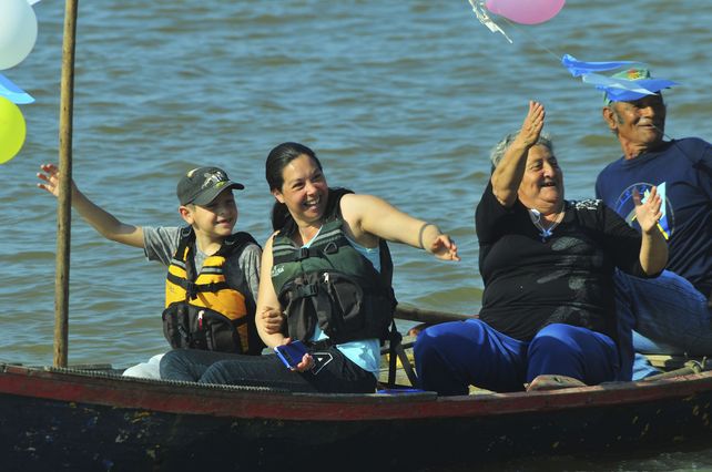 En el río y en la costa, Bajada Grande festejó su fiesta patronal