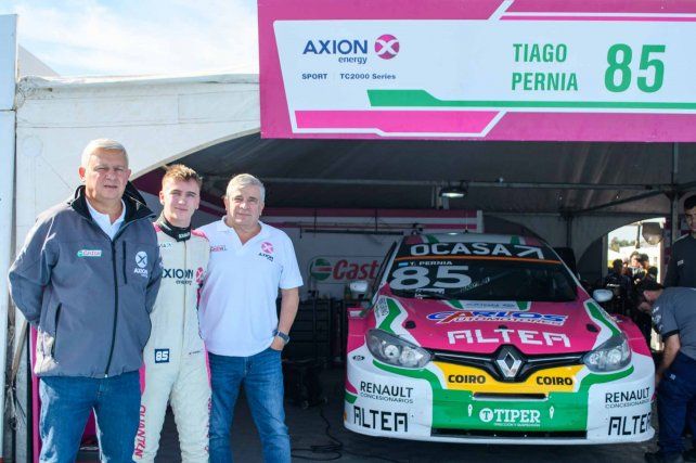 Carlos Macua, Tiago Pernia y Alejandro Reggi