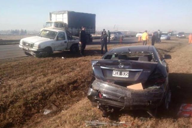 Otro accidente múltiple a causa de la niebla en la autopista Santa Fe - Rosario