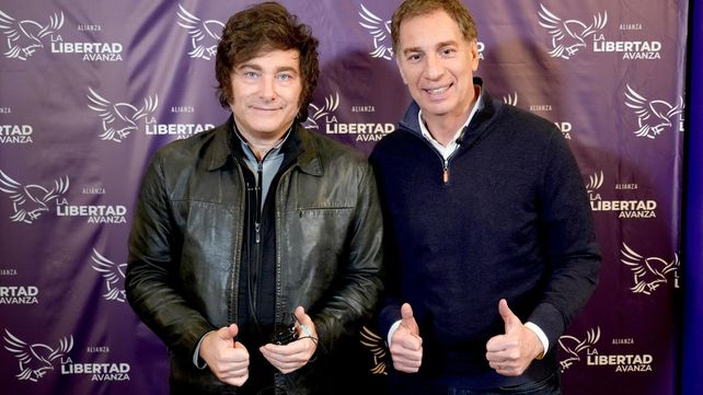 El presidente Javier Milei y el jefe de Gabinete