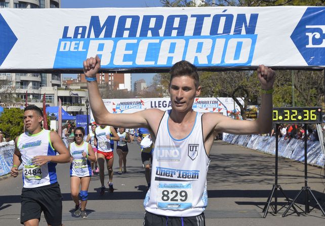 Alexis Unrein&nbsp;el ganador de los 10K. Foto UNO Mateo Oviedo.&nbsp;