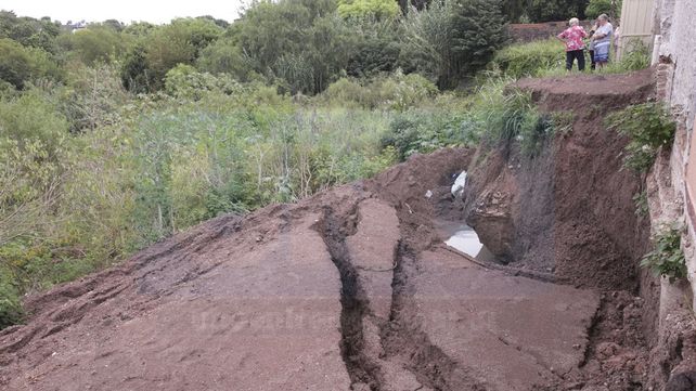 Al borde del abismo.