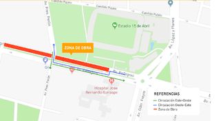 Operativo especial de tránsito por las obras en Avenida Freyre