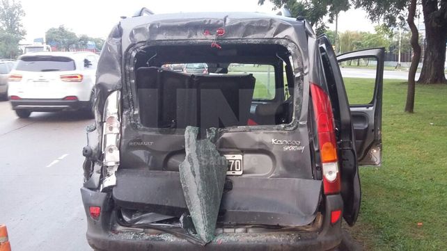 Un accidente con mucha suerte sobre avenida Alem