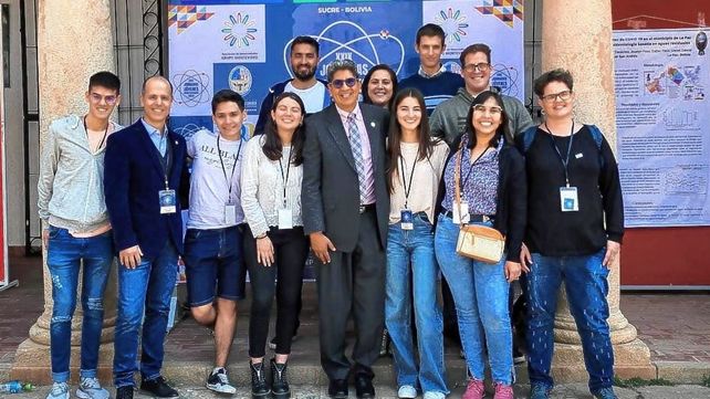 Los representantes. De la UNER calificaron al viaje como una hermosa experiencia