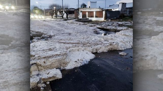 Fotos y videos registraron la caída de granizo.&nbsp;