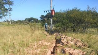 Por el robo de cables