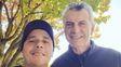 El Dipy finalmente se encontró con el ex presidente Macri y se sacaron una selfie