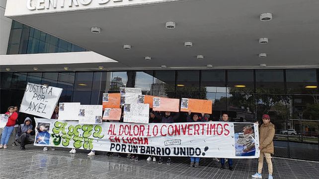 Proclama. Los vecinos de Alex quieren justicia y vivir tranquilos.
