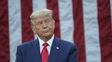 Rictus de Trump durante una de las muchas conferencias de prensa que dio luego de su derrota del 3 de noviembre, que jamás admitió.