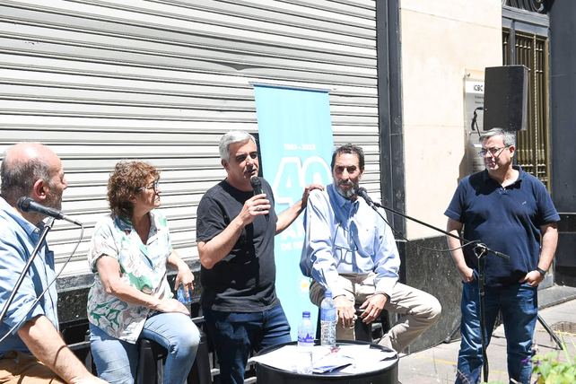 La radio abierta realizada en el centro rosarino.