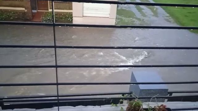 Anegamiento de calles por las tormentas