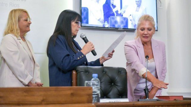 Claudia Silva asumió juna banca en el Senado por el Departamento Paraná.