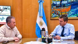 Lewandowski y Massa compartieron un encuentro en el Palacio de Hacienda.